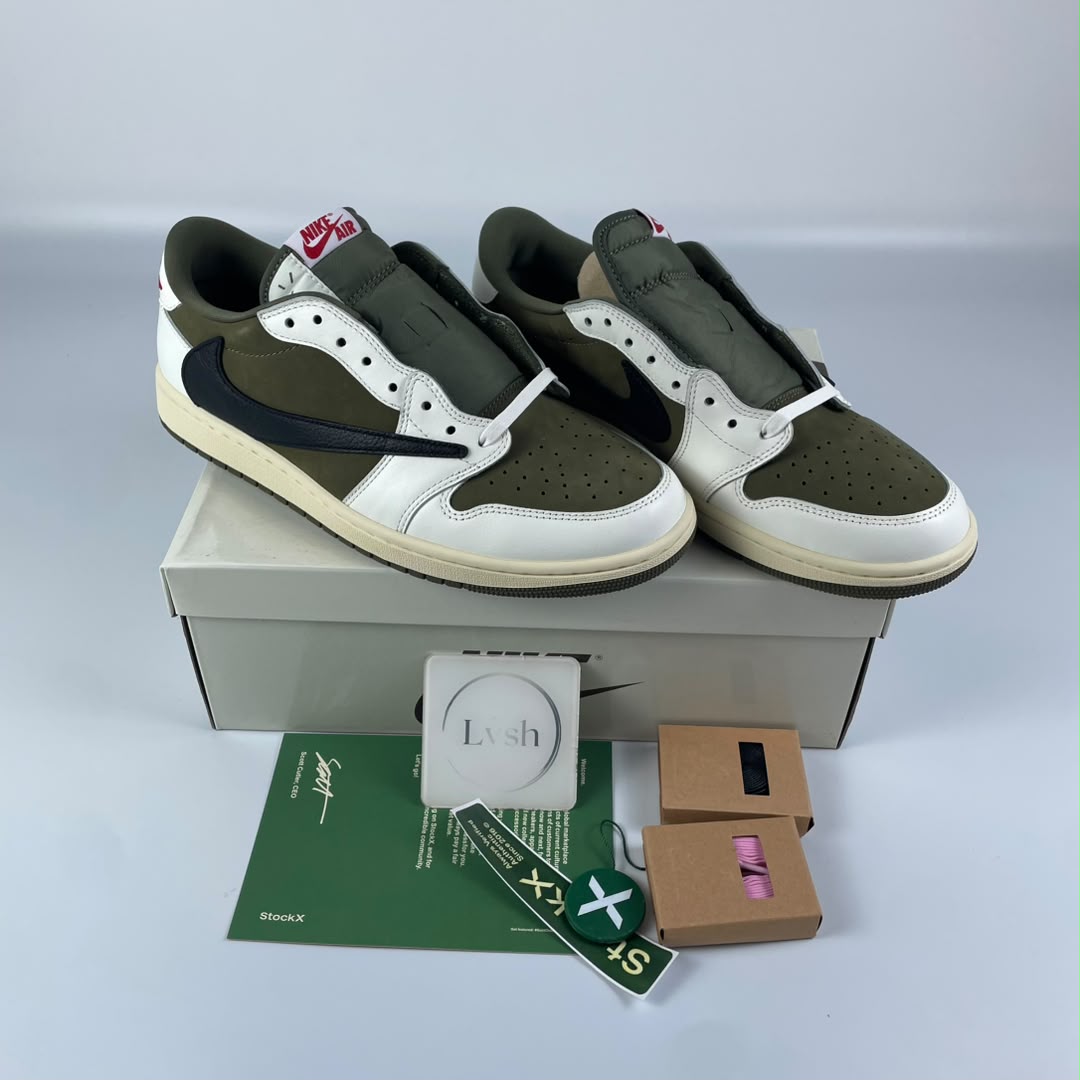 Nike Air Jordan 1 Low Sneaker Medium Olive